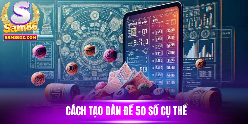 Cách tạo dàn đề 50 số cụ thể