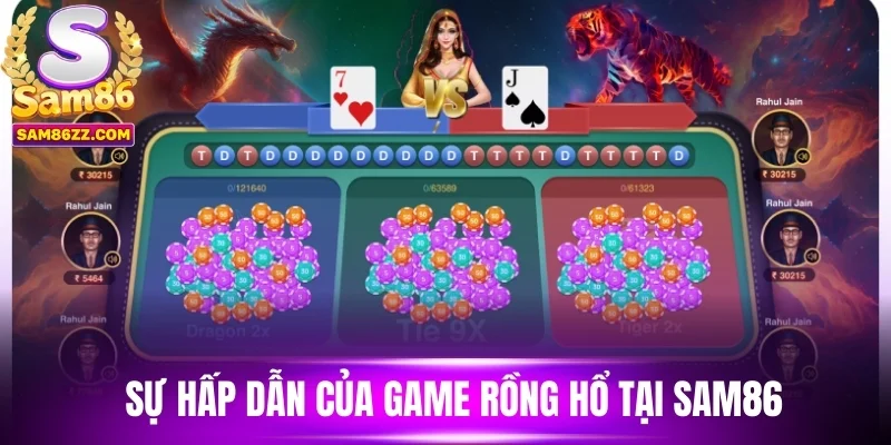 Sự hấp dẫn của game rồng hổ tại sam86